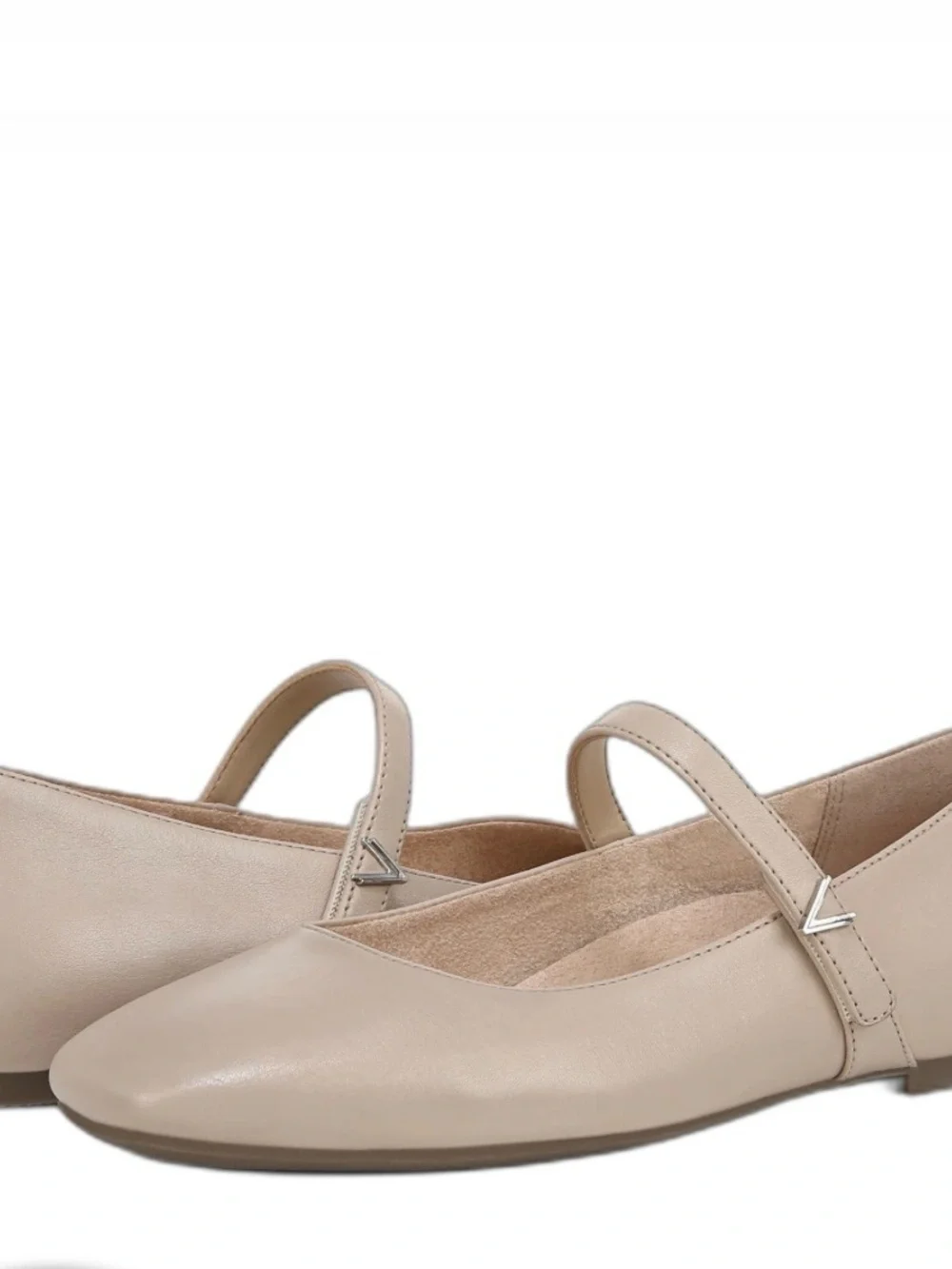 Vionic Beige Mary Jane Flats